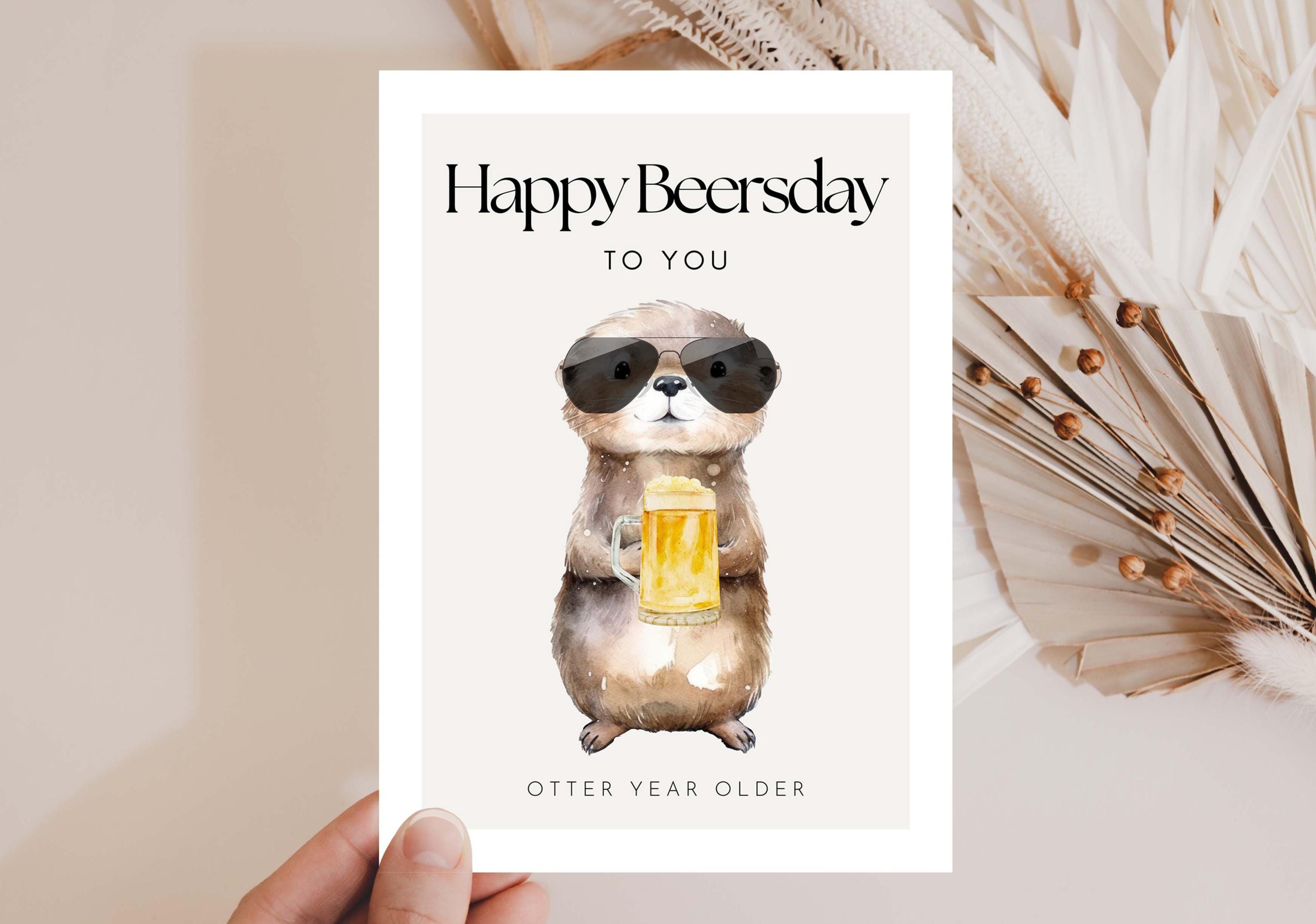 Funny Mustache Card Australia