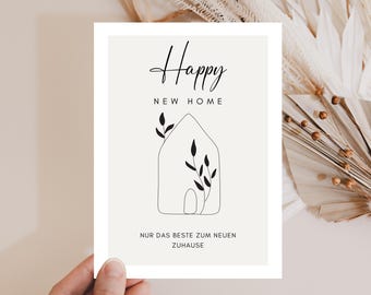 Housewarming card, new home gift card, congratulations on moving in card, moving gift card, housewarming gift, new home card