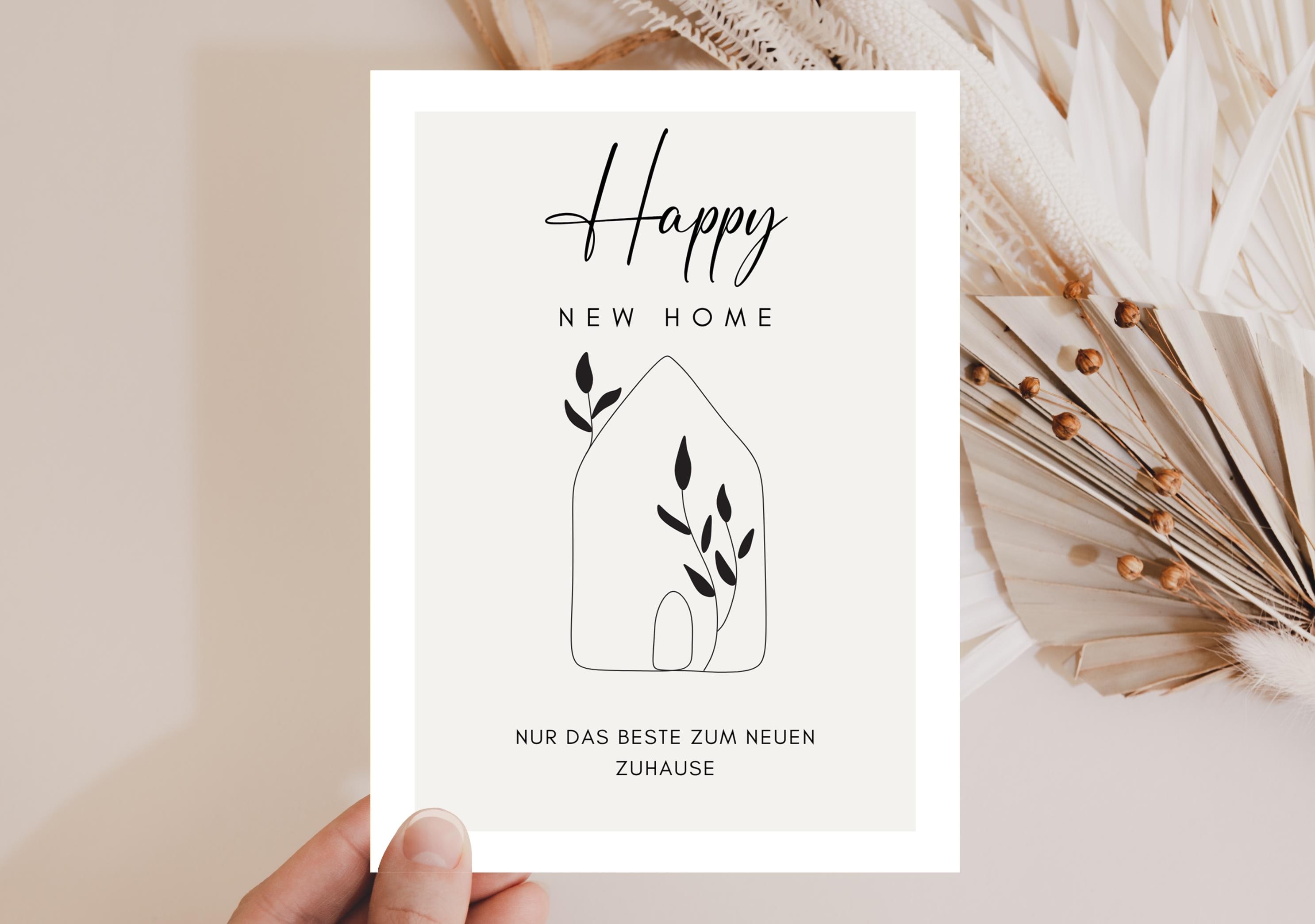 Einzug Karte, Karte neues Zuhause Geschenk, Glückwunsch Einzug Karte ...