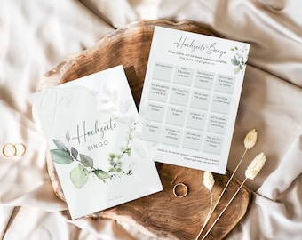 loulala® Wedding Bingo Game for Guests and Bride and Groom | Fun wedding game for lots of fun | Guest Bingo, "Find the Guest" (Bingo)