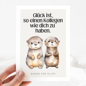 Collègue cadeau, carte de collègue, cadeau pour collègue pour anniversaire, adieu collègue, pension de collègue, cadeau d'adieu collègue DINA6