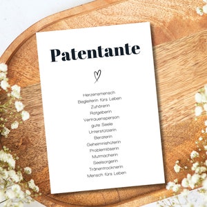 Postal de madrina para cumpleaños, pregúntale a la madrina: ¿te gustaría ser madrina?, regalo para la madrina