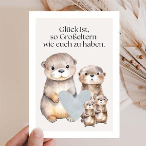 Großeltern Geschenk, Glück ist so eine Großeltern wie euch zu haben, Großeltern danke sagen, Oma Opa Geschenk, Großmama, Großpapa Hej.Otti®