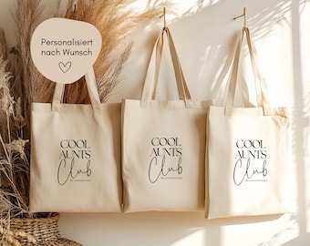 loulala® Aunt Gift, Cool Aunts Club, Auntie Club, Aunt Gift, You're Going to Be an Aunt, Gift for Auntie, Auntie's Birthday, Auntie Tote Bag