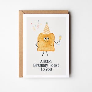 Lustige Geburtstagskarte A little Birthday Toast to you, Grusskarte Geburtstag, Geburtstagskarte, funny Birthday card, Happy Birthday lustig