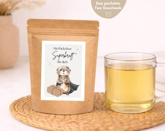 Hej.Otti® Tea Superpower Encouragement Gift, Comfort, Encouragement, Get Well Soon, Cheer-Up Gift, Wishing Strength, Tea Gift