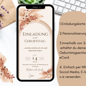 loulala® Digitale Einladungskarte, digitale Ecard Geburtstagseinladung von uns personalisiert für dich Bild 3