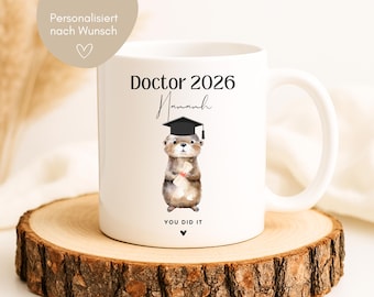 Personalized Doctor 2026 Gift Mug, Doctorate Passed, Doctorate Gift, Doctorate Exam Passed Gift, Doctorate Graduation -Hej.Otti®