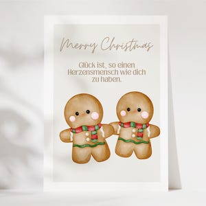 Biglietto di Natale La felicità è avere una persona dolce come te, auguri di Natale, regalo di Natale, Buon Natale, biglietto di Natale