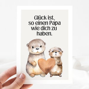 Dad gift cute otter dad card, dad birthday, father birthday, father birthday gift, dad birthday card, father's day loulala®