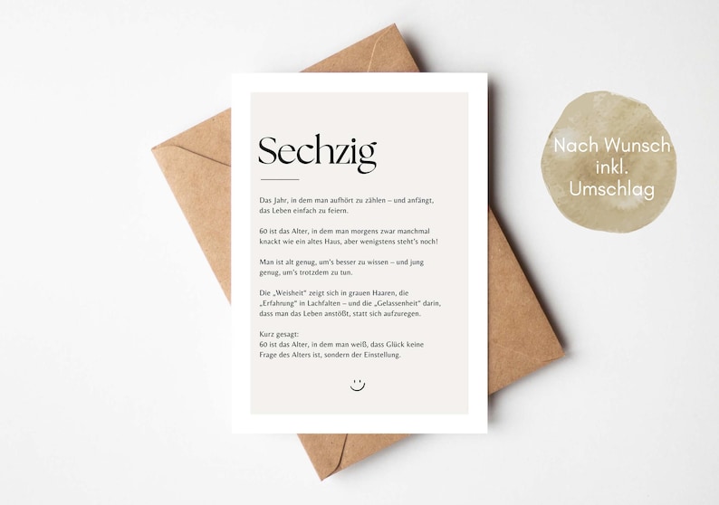 60 Geburtstag Frau
60 Geburtstag Mann
Happy Birthday 60
Grußkarte zum 60
geburtstagsgeschenk 60
Geburtstags Karte 60
Geburtstagskarte 60
Geburtstags Geschenk 60
Happy Birthday Karte 60
geburtstag 60
Karte 60 Geburtstag
Karte 60 Geburtstag Mann
60 Geburtstagskarte lustig