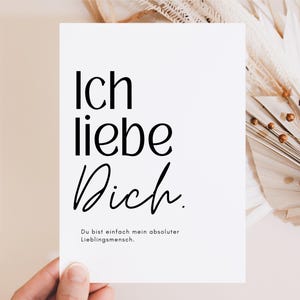 Ich liebe dich Geschenk, Postkarte I love you, Geschenk Partner, Geschenk Paare, Valentinstag Geschenk - Postkarte A6