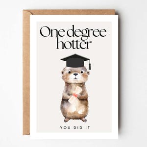Carte Hej.Otti® pour la réussite de l'examen, cadeau pour la réussite de l'examen, formation, Abitur Bachelor Master Promotion Un diplôme plus chaud