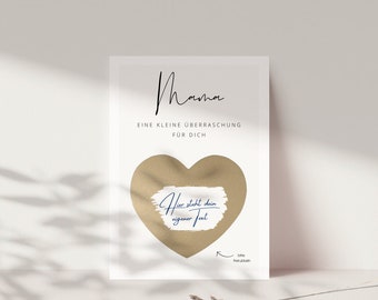 Muttertags Geschenk Rubbelkarten zum selber beschriften I Personalisiertes Geschenk Mama | Mutter Geschenk | Mama Geburtstag | Mama Geschenk