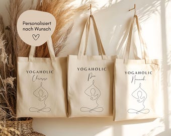 Yoga-Geschenk-Tasche „It’s A Good Day To Do Yoga“ – Kulturbeutel Aus Segeltuch Mit Reißverschluss
