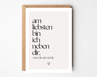 Card for couples, love card, romantic card, card for boyfriend, card for husband, funny I love you card, anniversary, wedding anniversary