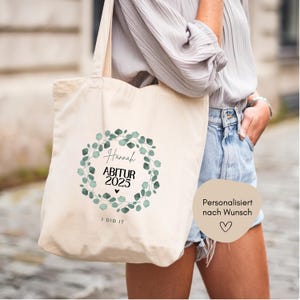 Sac de jute personnalisé cadeau Abitur, Abitur réussi diplôme Abitur, Félicitations Abitur Abitur 2025, Idée cadeau Abitur loulala®