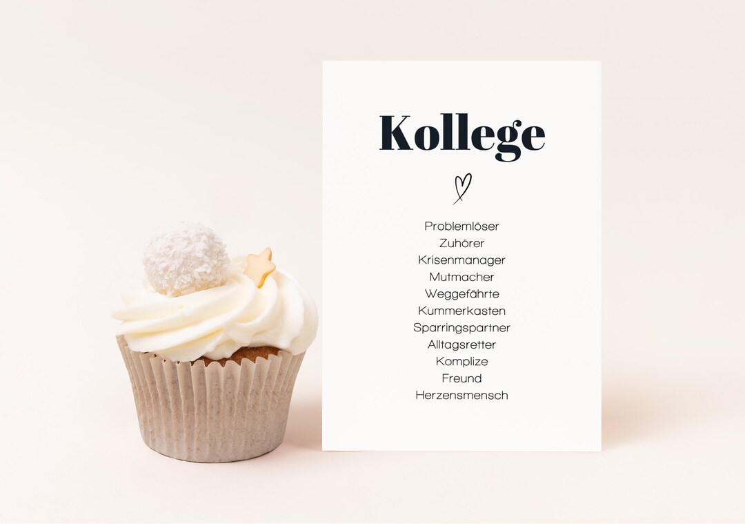 Gift for Colleague, Synonym Card for Colleague, Gift for Colleague on