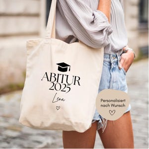 Sac de jute personnalisé cadeau Abitur, Abitur réussi diplôme Abitur, Félicitations Abitur Abitur 2025, Idée cadeau Abitur loulala®