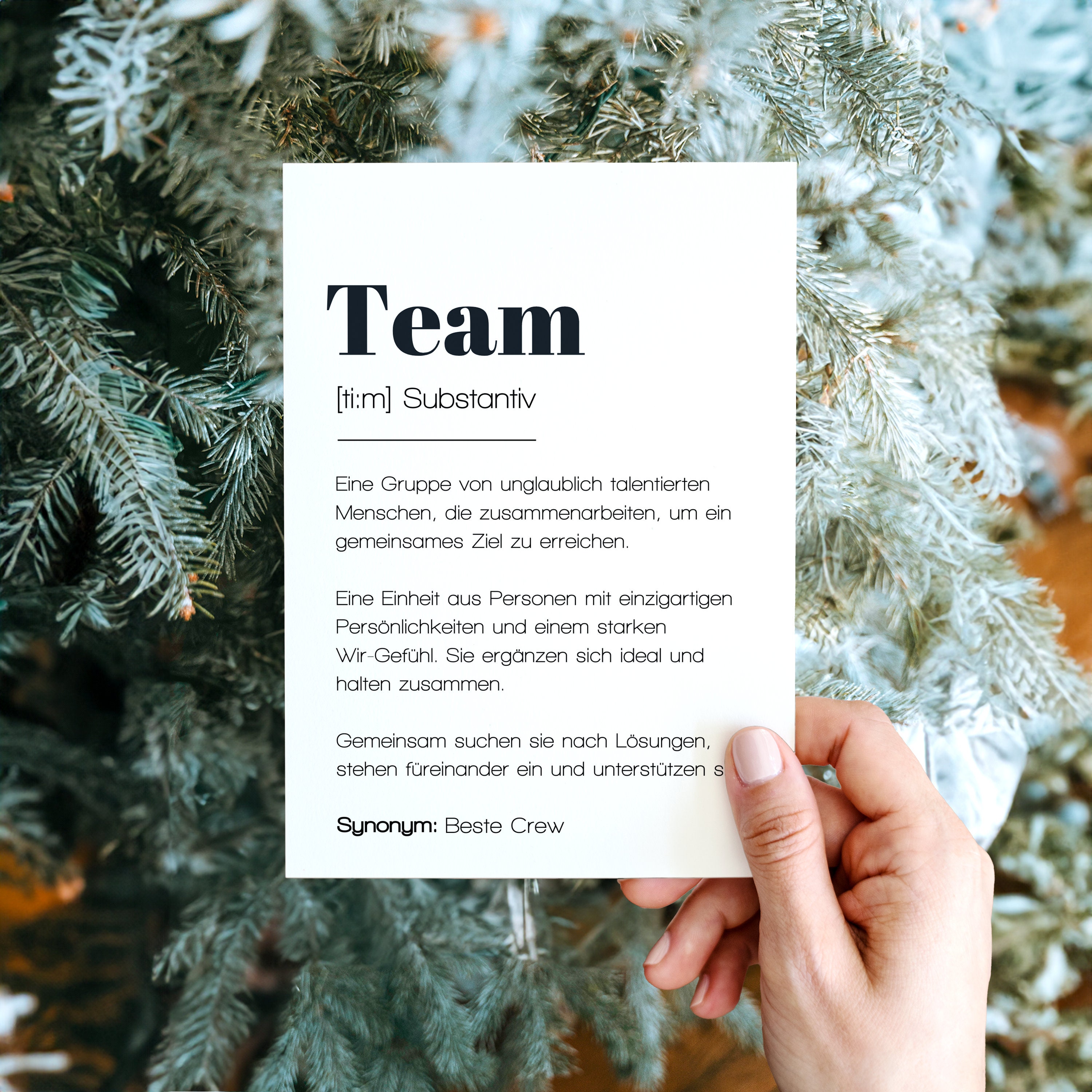 Weihnachtsgeschenk für Teams Grußkarte Team Kollegen Karte Etsy Schweiz