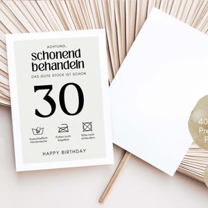 30 Geburtstag Postkarte, Grusskarte zum 30, Geburtstagsgeschenk 30, 30 Geburtstag Frau und Mann, lustige Geburtstagskarte zum 30. Geburtstag