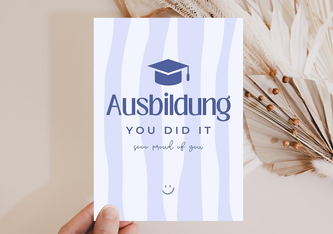 Apprenticeship Passed Card, Congratulations on Completing ...
