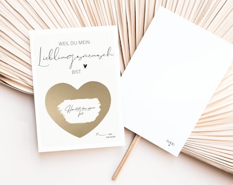 Gift for your favorite person | Scratch cards to write on yourself | Gift for girlfriend | Personalized birthday card | Scratch card voucher