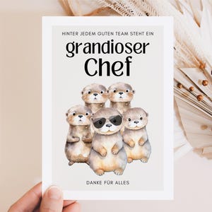 Chef Geschenk, Karte für Chef, Geschenk für Chef Geburtstag, Chef danke sagen, Chefin Abschied, Chef Weihnachtsgeschenk, Chef danke sagen