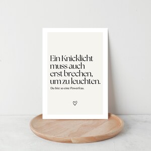 Postkarte Mutmacher, Mutmacher Geschenk, Trostkarte, Mut machen, schwere Zeiten, Ich bin für dich da, Gute Besserung wünschen, Trostkarte A6