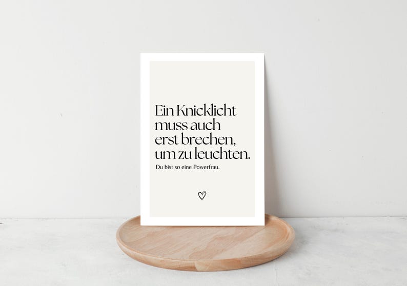 Postkarte Mutmacher, Mutmacher Geschenk, Trostkarte, Mut machen, schwere Zeiten, Ich bin für dich da, Gute Besserung wünschen, Trostkarte A6