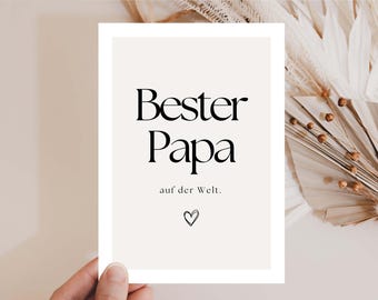 Dad birthday card dad, Father's Day, father gift, dad gift birthday, dad birth card, best dad in the world, say thank you to dad