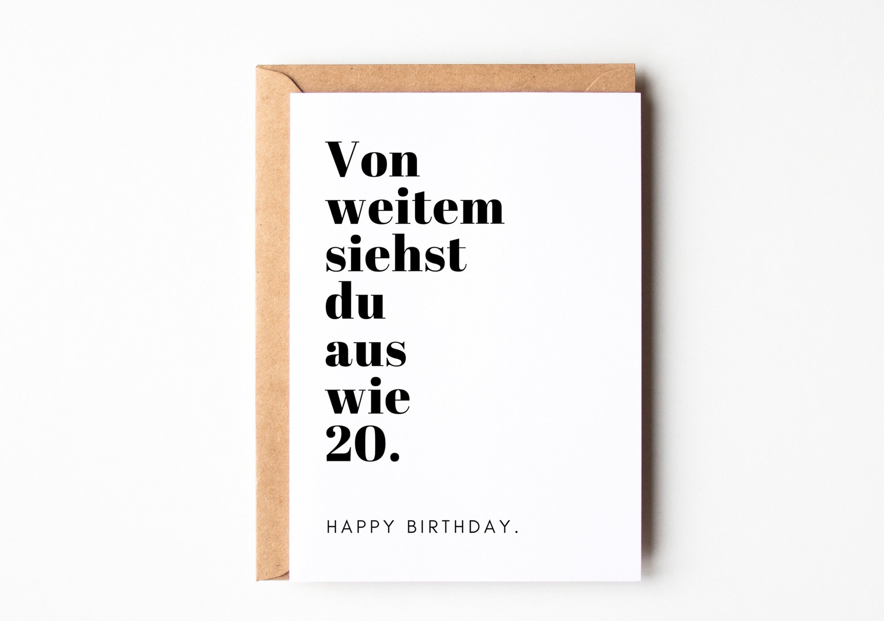 Lustige Geburtstagskarte Zum 20. – ‚19+1‘ Design – Für Mädchen Oder Jungen – 12,7x17,8 Cm, 350 G/m² Papier
