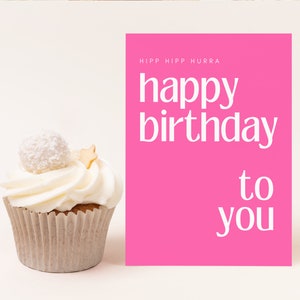 Geburtstagskarte pink für Herzensmenschen, Happy Birthday beste Freundin, Geburtstagsgeschenk für Frauen, Postkarte DINA6 Bild 10