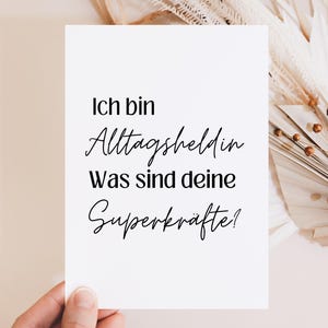 Carte postale drôle de héros de tous les jours, cadeau de meilleur ami, héros de tous les jours, cadeau d’encouragement, cadeau de maman, cadeau de mère, cadeau d’encouragement