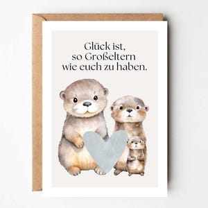 Großeltern Geschenk, Glück ist so eine Großeltern wie euch zu haben, Großeltern danke sagen, Oma Opa Geschenk, Großmama, Großpapa Hej.Otti®