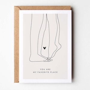 Postkarte You are my favorite place, Ich liebe dich Geschenk, Lieblingsmensch, Geschenk für Partner, Valentinstag, Geschenk für Freund