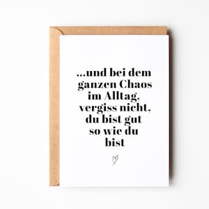 Postkarte Mutmacher inkl. Kuvert nach Wunsch, Beste Freundin Geschenk, DINA6 Karte, Alltagshelden, Alltagsheldin, Mut machen