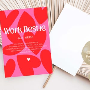 Geburtstagskarte Kollegin, Geburtstagskarte mit Spruch, Kollegin Geschenk, Kollegin Geburtstagskarte, Kollegin Geburtstag, Work Bestie Karte, Team Geschenk, Geschenk Kollegin, Geschenk Arbeitskollegin, Danke Kollegin, Karte Kollegin, Beste Kollegin