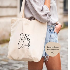 loulala® Aunt Gift, Cool Aunts Club, Aunti Club, Aunt Gift, You're Going to Be an Aunt, Aunt Gift, Aunt Birthday, Aunt Jute Bag