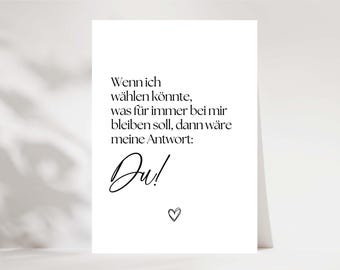 Postcard Forever, I love you gift, favorite person, gift for partner, gift for friend, wedding day, anniversary
