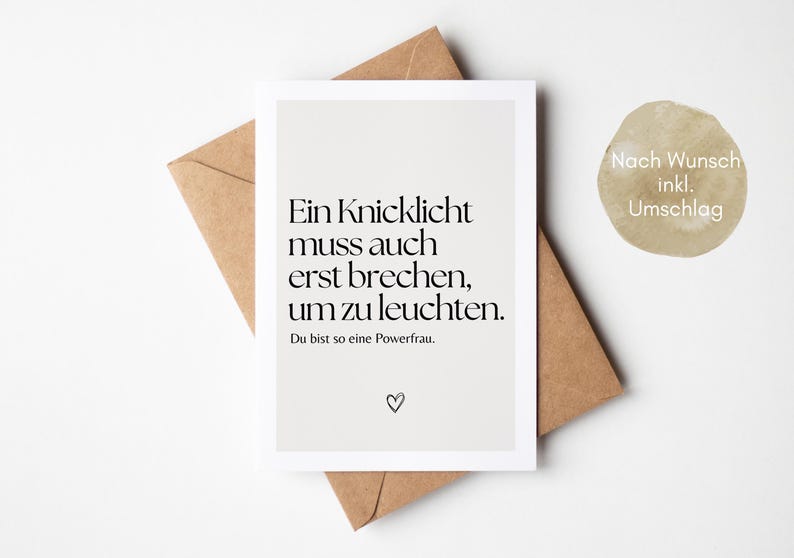 Postkarte Mutmacher, Mutmacher Geschenk, Trostkarte, Mut machen, schwere Zeiten, Ich bin für dich da, Gute Besserung wünschen, Trostkarte A6