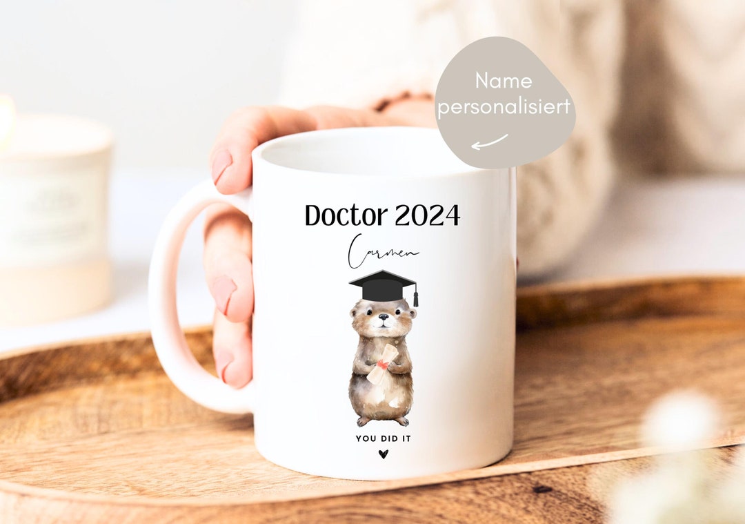 Doctor Gift, Doctor Mug With Otter Motif Doctor 2024 You Did It