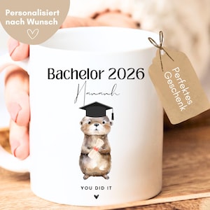 loulala® Vrijgezellenfeest 2026 Cadeau Leuke Mok met Otter Design Vrijgezellenfeest 2026 - Je hebt het gehaald, Vrijgezellenfeest geslaagd, Gepersonaliseerd Vrijgezellenfeest Cadeau