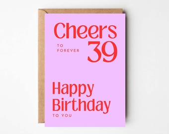 Carte postale pour 40e anniversaire, carte d'anniversaire amusante pour 40e anniversaire, femme de quarante ans, carte pour 40e, 41e, 42e, 43e, 44e, 45e anniversaire