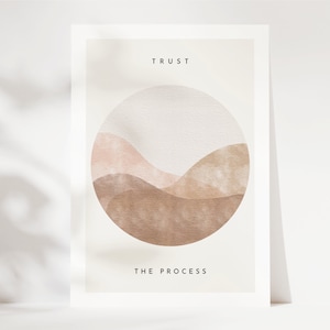 Carte postale d'encouragement "Faites confiance au processus", carte de consolation, encouragement, carte pour encourager, nouveaux départs, carte postale affirmation positive A6