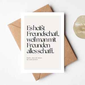 Freundschaftskarte, Dankeskarte Freundschaft, Karte beste Freundin, Freundschaft Spruchkarte, Danke sagen Karte, Karte Freundschaftsgeschenk, Karte für Freunde, Dankeskarte modern, Spruchkarte Freundschaft, Karte Wertschätzung, Freundschaftsgeschenk Karte, Karte Danke Freundin, Danke bester Freund