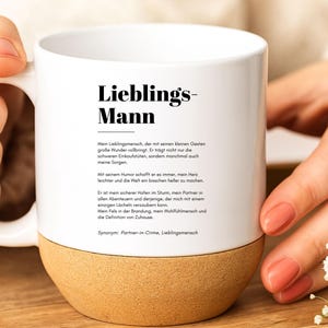 loulala® favorite man mug, gift for man, partner mug personalized, Valentine&#39;s Day gift, birthday boyfriend husband