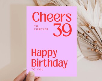 Carte postale pour 40e anniversaire, carte d'anniversaire amusante pour 40e anniversaire, femme de quarante ans, carte pour 40e, 41e, 42e, 43e, 44e, 45e anniversaire