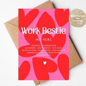 Geburtstagskarte Kollegin, Geburtstagskarte mit Spruch, Kollegin Geschenk, Kollegin Geburtstagskarte, Kollegin Geburtstag, Work Bestie Karte, Team Geschenk, Geschenk Kollegin, Geschenk Arbeitskollegin, Danke Kollegin, Karte Kollegin, Beste Kollegin