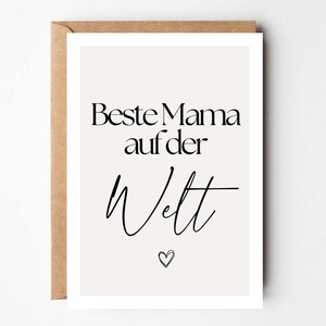 Mama Geburtstag, Mama Geschenk, Muttertag Geschenk, Beste Mama der Welt, Muttertag Karte, Mama danke sagen, Mama Geburtstagsgeschenk